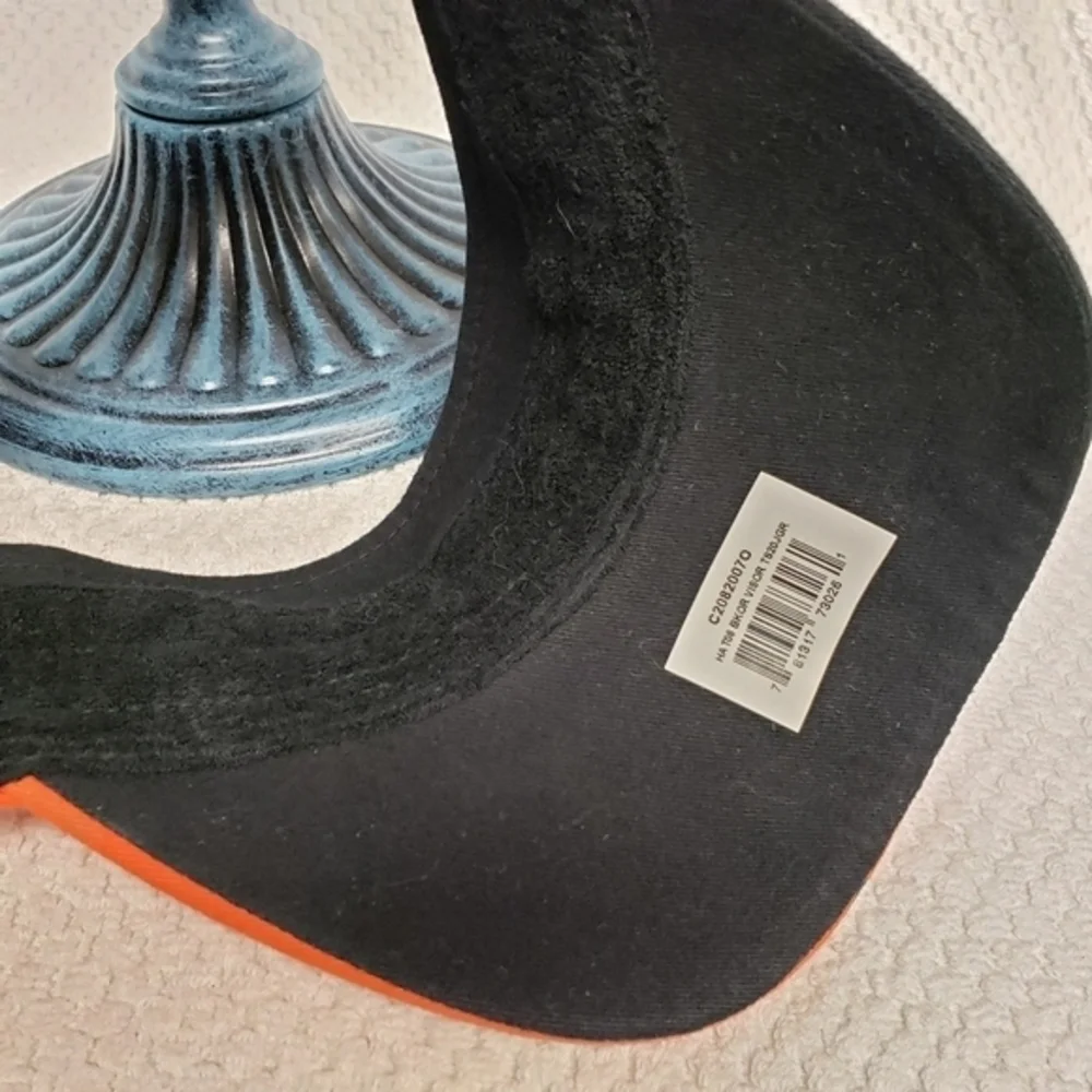 Nascar Racing Visor Stewart #20 Black Orange New‎ Adjustable